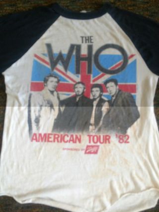 Vintage The Who American Tour 82 ' 2