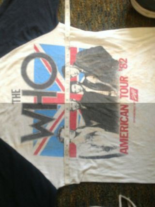 Vintage The Who American Tour 82 ' 4