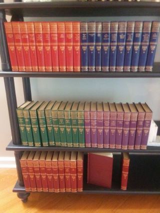 Harvard Classics Five Foot Shelf Complete Set Of 52 Rainbow Hardcover Books 1956