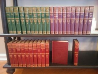 Harvard Classics Five Foot Shelf Complete Set of 52 Rainbow Hardcover Books 1956 2