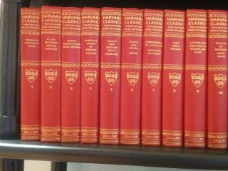 Harvard Classics Five Foot Shelf Complete Set of 52 Rainbow Hardcover Books 1956 7