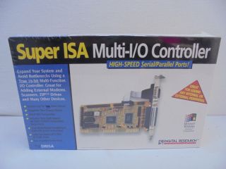 Isa Multi - I/o Controller Digital Research Drisa Serial Ports Card