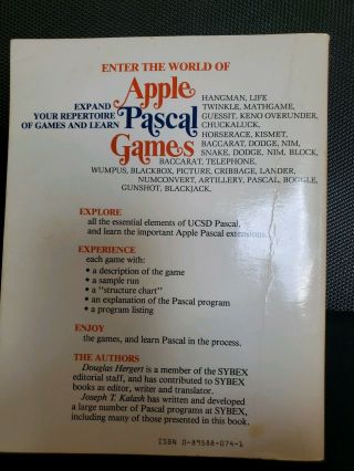 Apple II Pascal 1.  2,  Apple Pascal Games Book Bundle 8