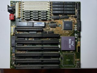 Isa - 486sio 486 Motherboard With 486dx2 - 66 Cpu & 4mb Ram -
