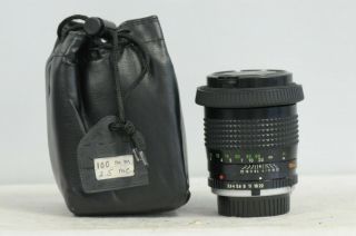 Minolta Mc Tele Rokkor - X 100mm F2.  5 Lens With Caps & Pouch
