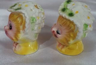 Vintage Enesco Miss Priss Kitty Cat Salt and Pepper Shakers Anthropomorphic 2