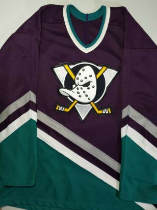 Anaheim Mighty Ducks Vintage Maska Hockey Jersey - Men 