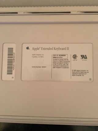 Apple ADB Extended Keyboard II Model M3501 & G5431 Mouse 7