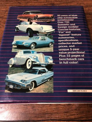 Vintage - Complete Book Of Collectible Cars 1930 - 1980 By Langworth,  Robson 1985 2