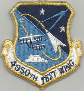 Usaf Vintage 4950th Test Wing (4950tw) Patch - Nos