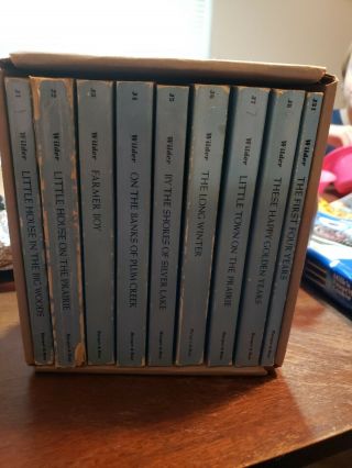 Laura Ingalls Wilder - Little House On The Prairie Vintage Complete 9 Book Set