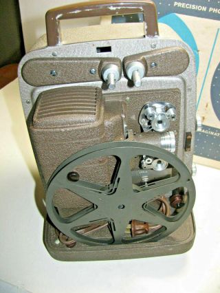 Vintage 1950 ' s Bell & Howell 253AX Autoload 8mm Projector Film Home Movies EUC 2
