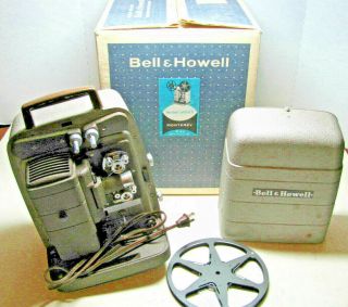 Vintage 1950 ' s Bell & Howell 253AX Autoload 8mm Projector Film Home Movies EUC 4