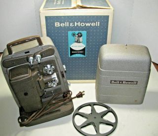 Vintage 1950 ' s Bell & Howell 253AX Autoload 8mm Projector Film Home Movies EUC 5
