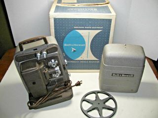 Vintage 1950 ' s Bell & Howell 253AX Autoload 8mm Projector Film Home Movies EUC 6