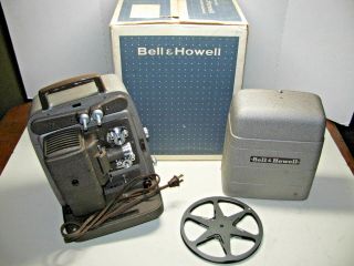 Vintage 1950 ' s Bell & Howell 253AX Autoload 8mm Projector Film Home Movies EUC 7