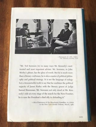 Kennedy by Theodore C Sorensen (1965,  Hardcover) Biography John F Kennedy 2