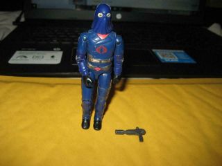 Vintage 1982 - 83 Gi Joe Cobra Commander Action Figure W/ Weapon