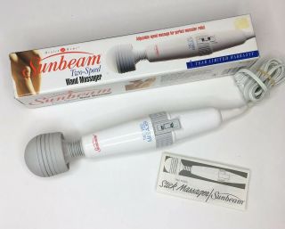 Vintage Sunbeam - Oster 2 Speed Wand Massager Electric Vibrating 1851 - 8 Made Japan
