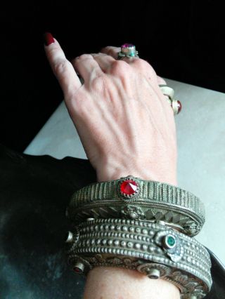 5.  75 " Tribal Bracelet Vintage Ethnic Waziri Jewellery