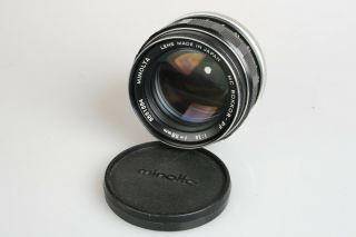 Minolta Md Mc Rokkor - Pf 58/1.  4 58mm F1.  4 1.  4 Lens Japan W/cap