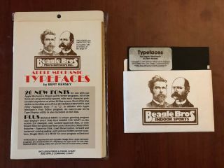 Apple Mechanic Typefaces,  Apple II 2 software,  Beagle Bros, 3