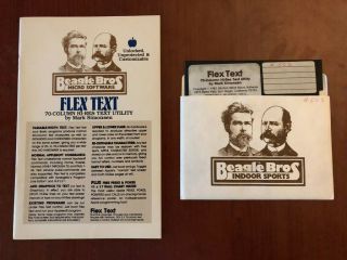 Flex Text,  Apple II 2 software,  Beagle Bros, 2