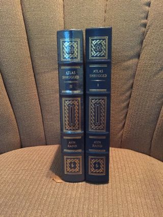 Easton Press Collectors Edition Atlas Shrugged Volume I & Ii By Ayn Rand