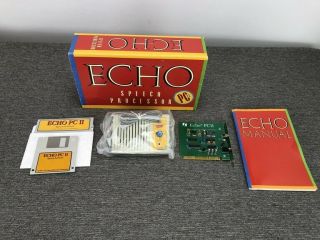 Echo Pc Ii Speech Synthesizer For Ibm Pccompatible Computers