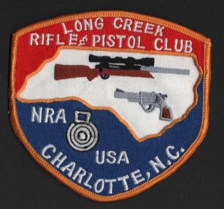 Opc Vintage Nra Long Creek Rifle & Pistol Club Charlotte Nc Patch