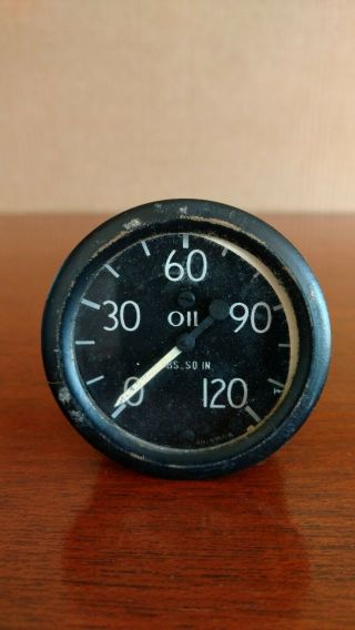 Vintage Oil Pressure Gauge