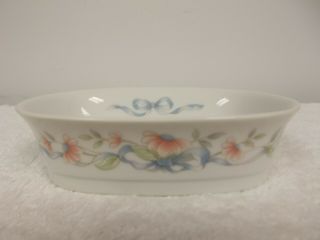 Vintage Princess House Handcrafted Floral Porcelain Soap Dish Holder Japan Made