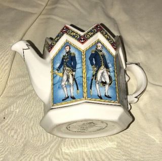 Vintage Sadler Vice Lord Nelson Battle of Trafalgar 1805 Teapot England No Lid 2