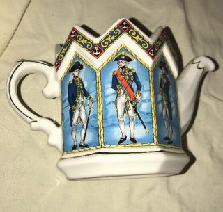 Vintage Sadler Vice Lord Nelson Battle of Trafalgar 1805 Teapot England No Lid 3