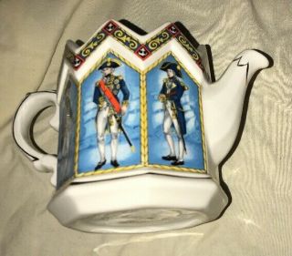 Vintage Sadler Vice Lord Nelson Battle of Trafalgar 1805 Teapot England No Lid 4
