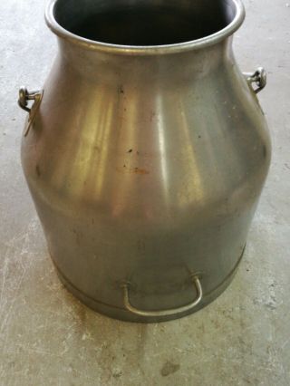 Vtg Stainless Steel Delaval Milk Can Bucket 5 Gallon Pail Farm Dairy 4228