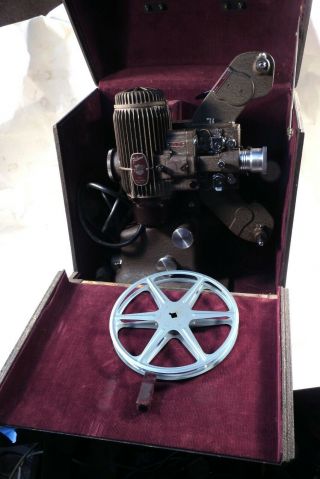 Bell & Howell Filmo Diplomat 16mm Silent Movie Projector & Case Work 2