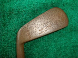 Vintage Hammer Forged Special Mid Iron Left Hand Golf Club Hickory Shaft