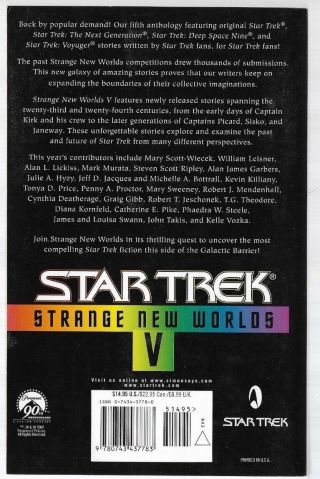 STAR TREK STRANGE WORLDS V Edited by Dean Wesley Smith 2