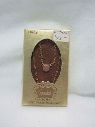 Vintage Speidel 10kt Gold Filled Neckchain 18 " Long 1316 Nib