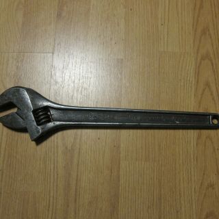 Vintage Craftsman 15 " 380mm Crescent Adjustable Wrench 9 44662 Made In Usa