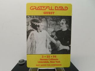 Vintage Grateful Dead Backstage Pass 3 - 25 - 1994 Nassau Coliseum York