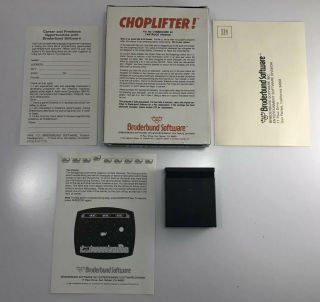 RARE CHOPLIFTER Commodore 64 C64 100 COMPLETE Broderbund Software 2