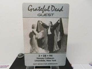Vintage Grateful Dead Backstage Pass 3 - 28 - 1994 Nassau Coliseum York