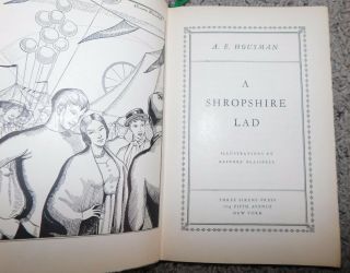 1932 A SHROPSHIRE LAD by A.  E.  Housman Illustrated by Elinore Blaisdell 3