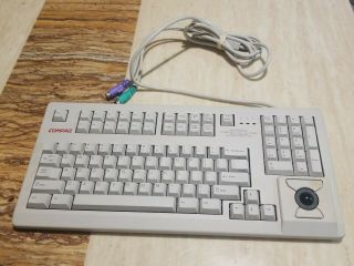 Compaq Mx 11800 Mechanical Keyboard W/ Trackball 185152 - 406.