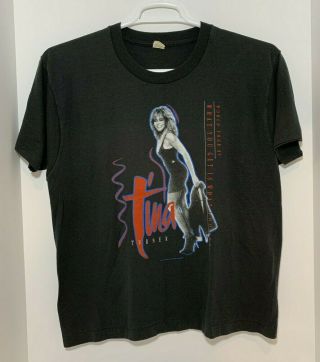 Vintage Tina Turner 1987 Tour Concert T - Shirt Size Xl Black