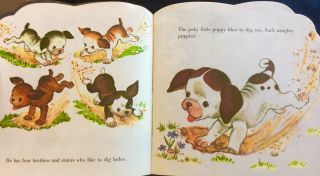 THE POKY LITTLE PUPPY BOOK Vintage 1970 ' s Children ' s Golden Shape Book 3