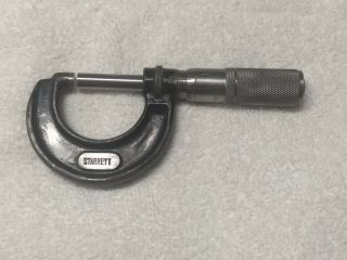 Vintage Starrett 0 - 1 " Micrometer