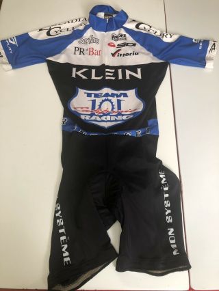 Vtg Team 101 California Klein Cycling Speed Suit Skin Suit Bike Bib Sz Medium